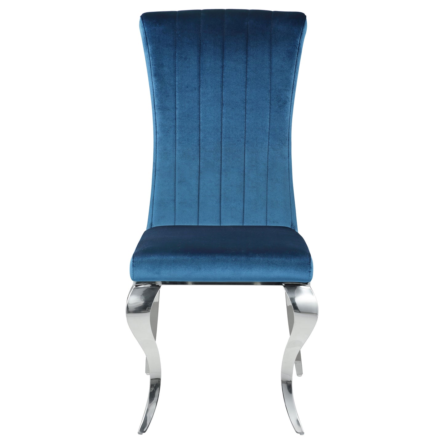 mitchell velvet upholstered dining side chair blue (set of 4)blue