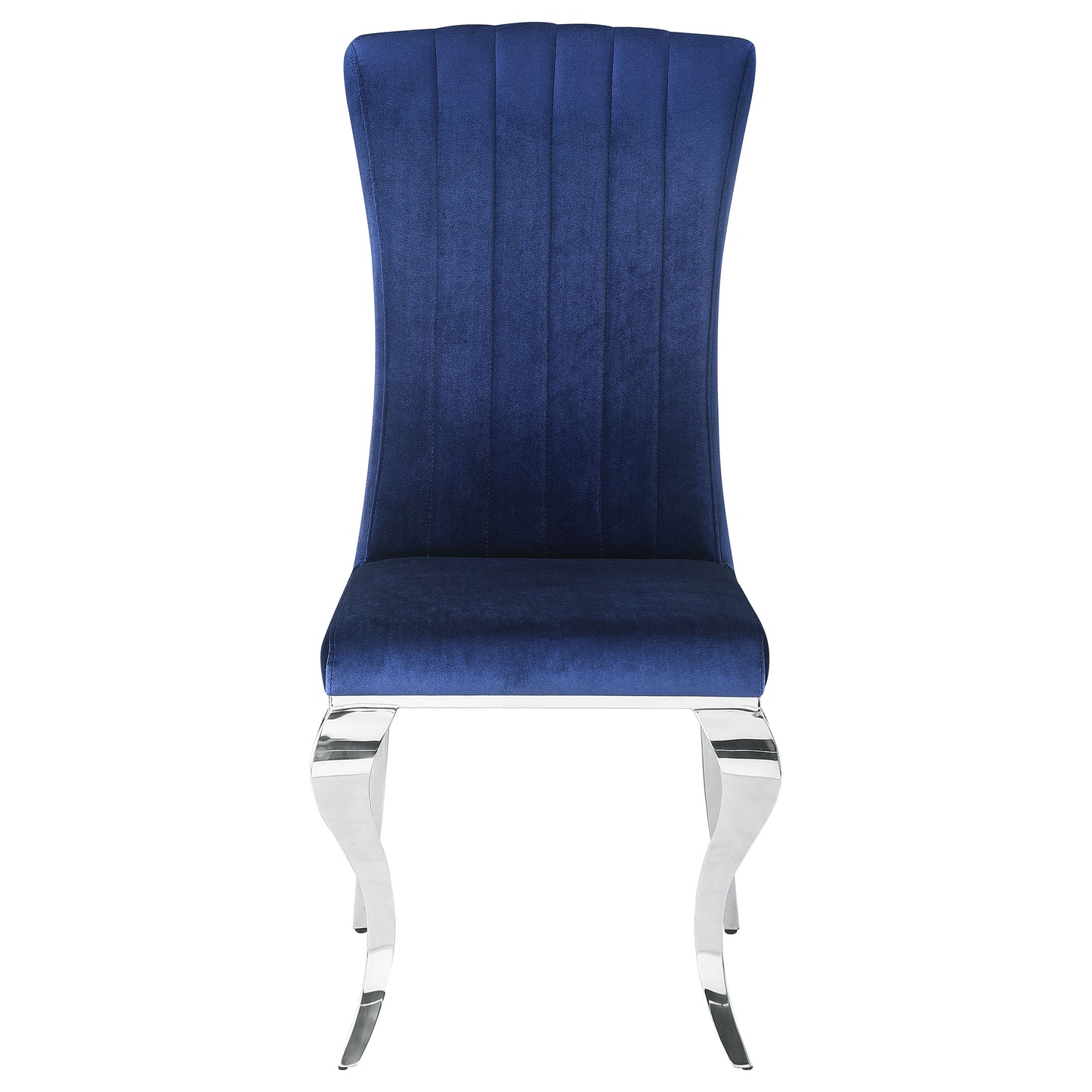 mitchell velvet upholstered dining chair ink blue (set of 4)ink blue