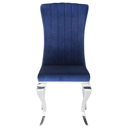 Mitchell Velvet Upholstered Dining Chair Ink Blue (Set of 4)Ink Blue