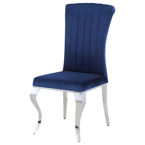 Mitchell Velvet Upholstered Dining Chair Ink Blue (Set of 4)Ink Blue