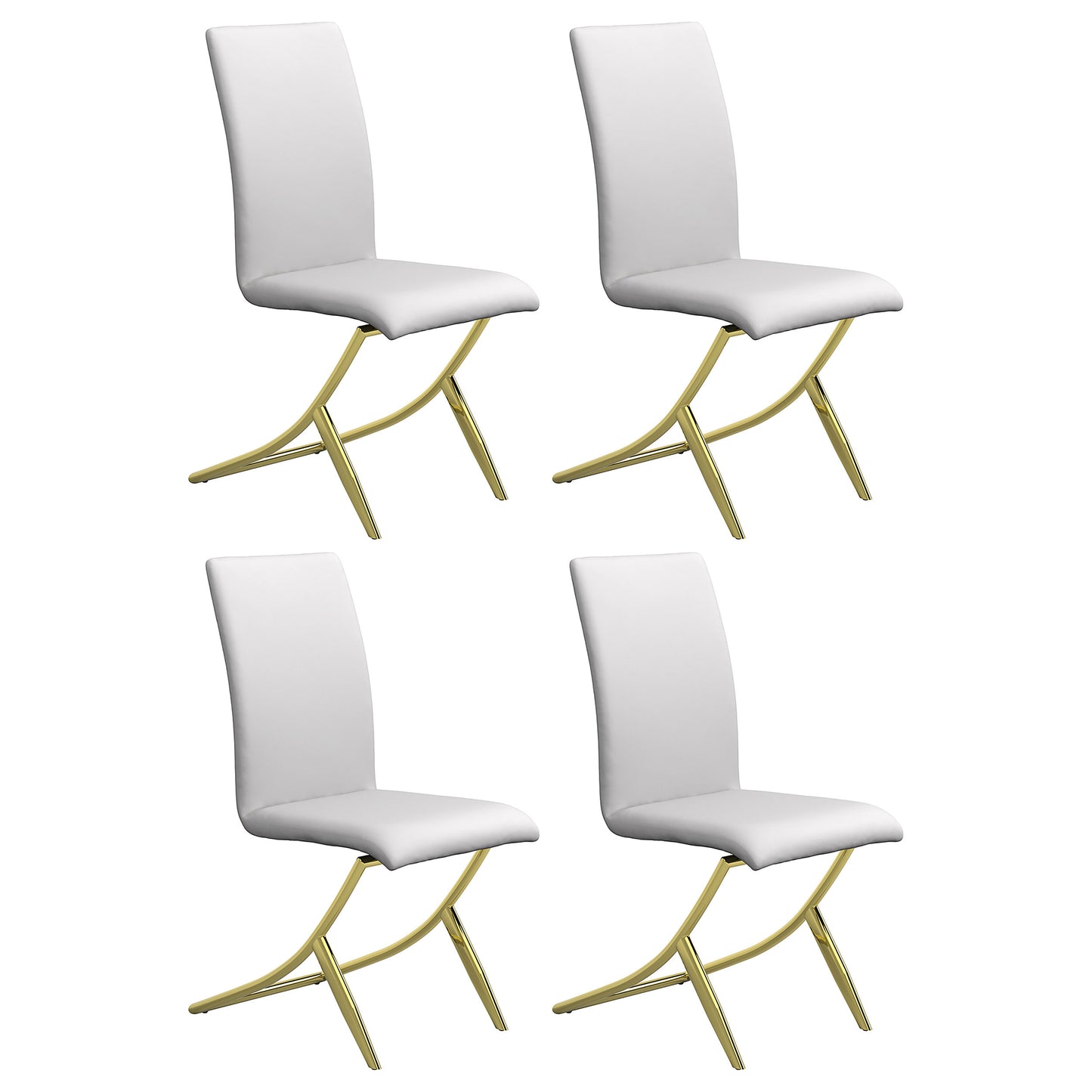 jillian upholstered dining side chair white (set of 4)white