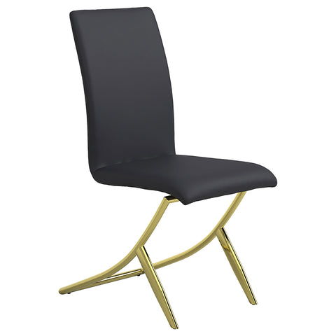 Jillian Upholstered Dining Side Chair Black (Set of 4)Black