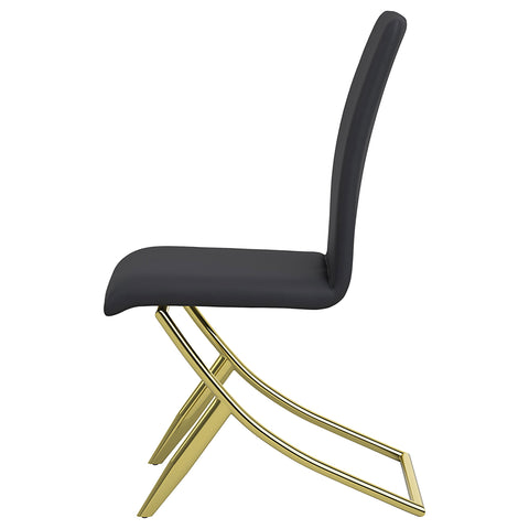 Jillian Upholstered Dining Side Chair Black (Set of 4)Black