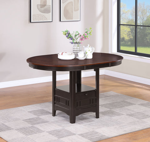 Simmons Oval 60-inch Extension Counter Dining Table ChestnutLight Chestnut