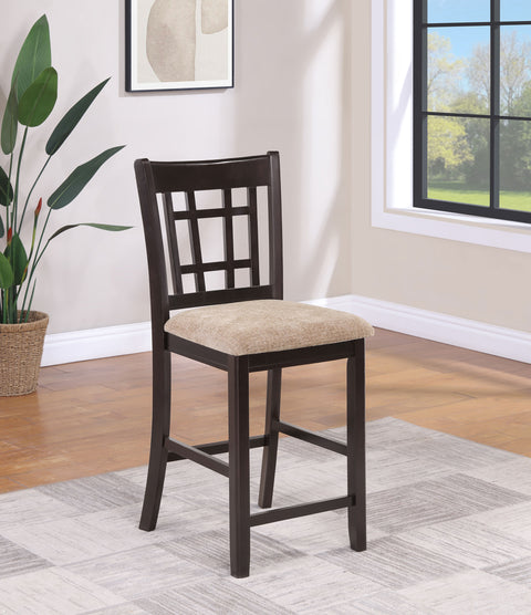 Simmons Wood Counter Chair Tan and Espresso (Set of 2)Tan / Espresso