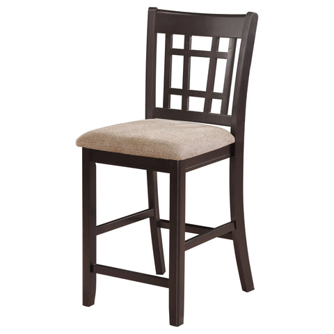 Simmons Wood Counter Chair Tan and Espresso (Set of 2)Tan / Espresso