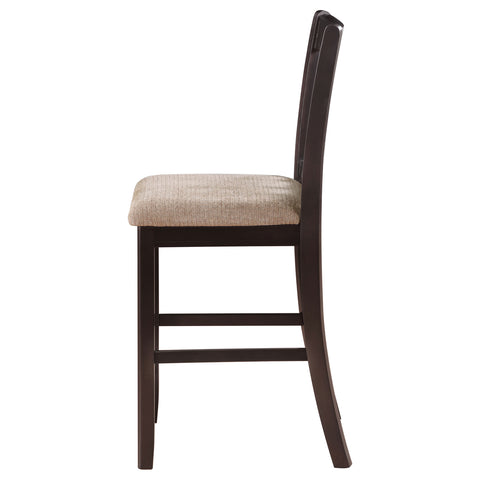 Simmons Wood Counter Chair Tan and Espresso (Set of 2)Tan / Espresso