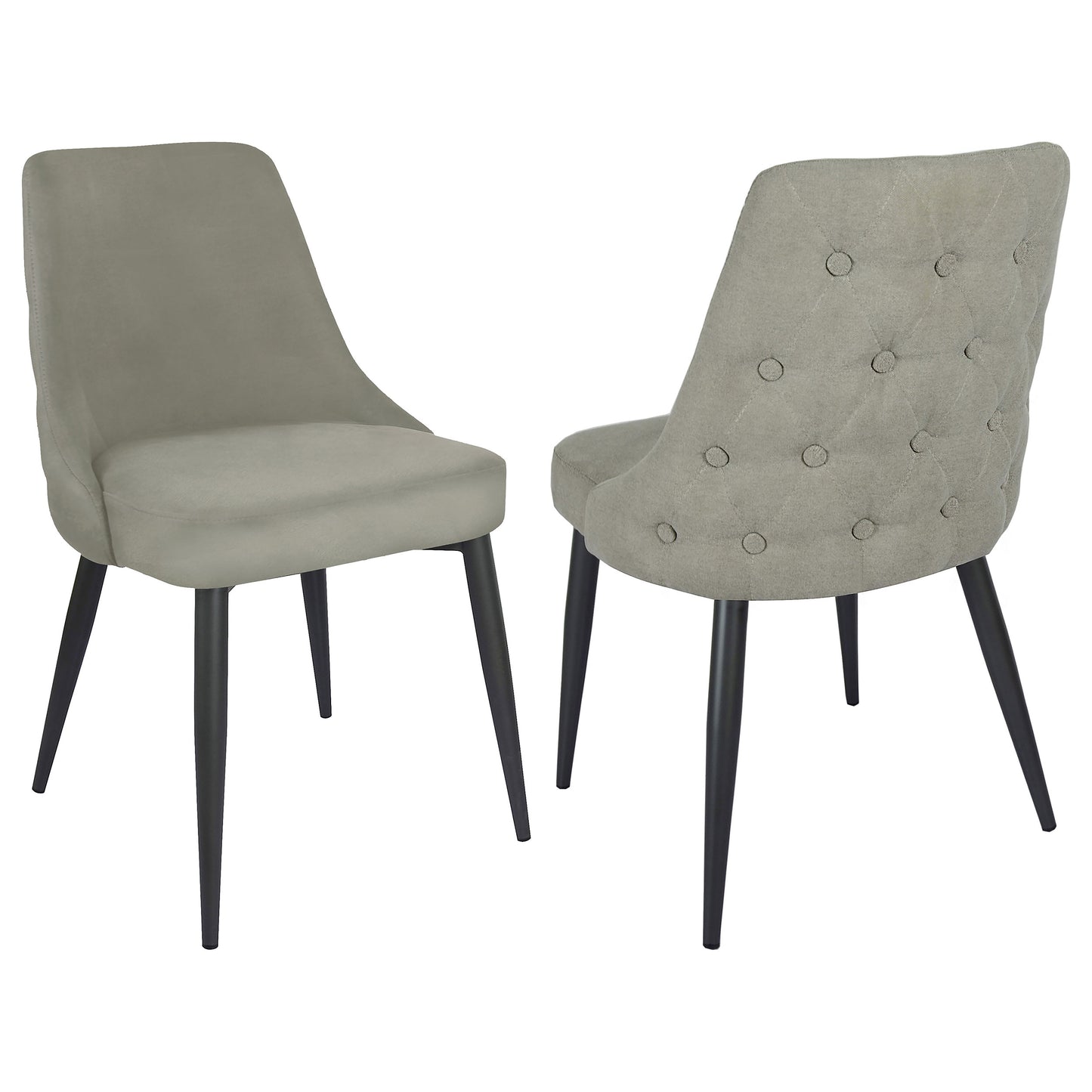 danvers upholstered dining side chair light grey (set of 2)light grey