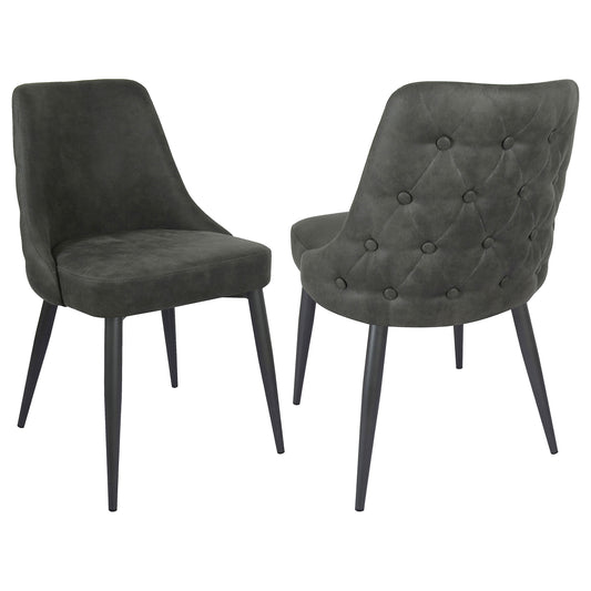 Danvers Upholstered Dining Side Chair Grey (Set of 2)Grey