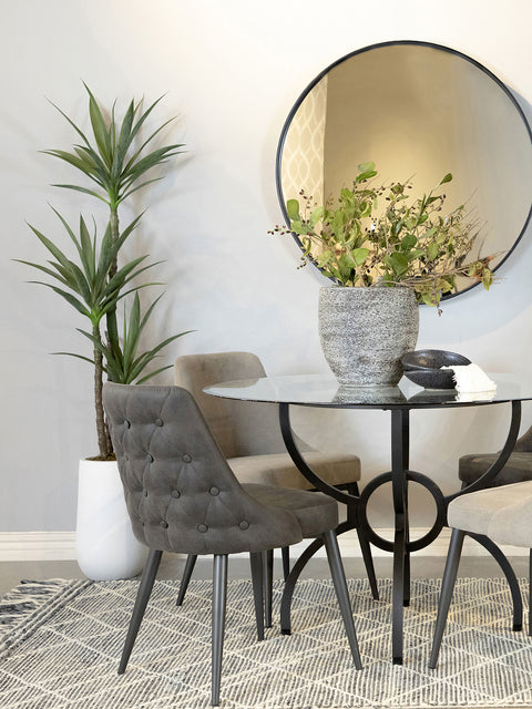 Danvers Upholstered Dining Side Chair Grey (Set of 2)Grey
