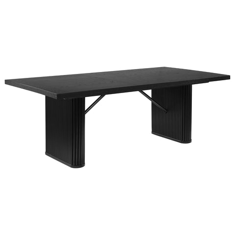 Tavin Rectangular 84-inch Wood Dining Table BlackBlack