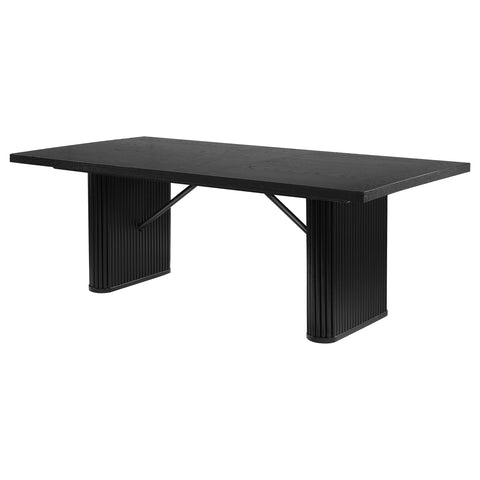 Tavin Rectangular 84-inch Wood Dining Table BlackBlack
