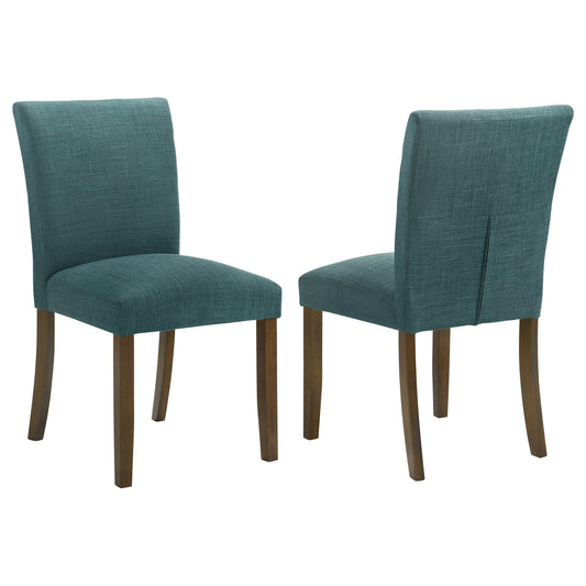 Frostine Upholstered Dining Side Chair Blue (Set of 2)