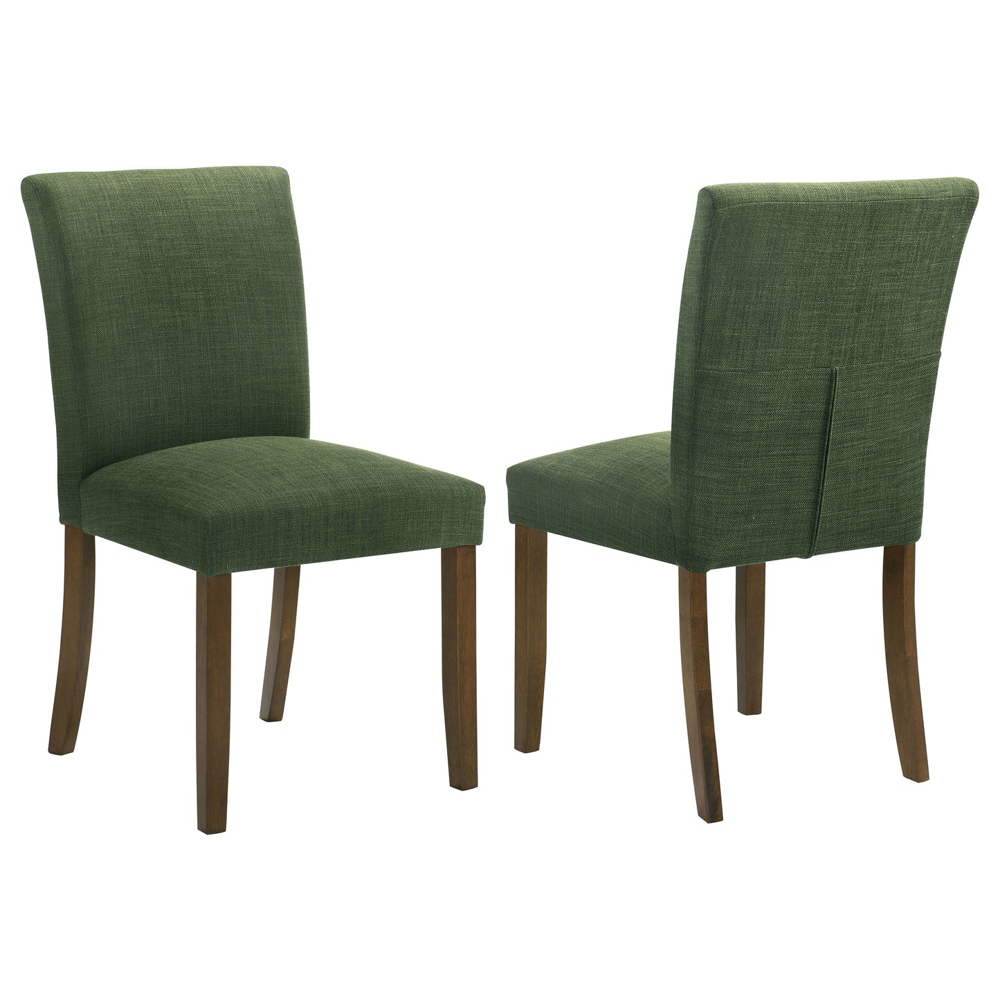 frostine upholstered dining side chair green (set of 2)