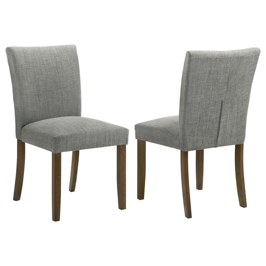 Frostine Upholstered Dining Side Chair Grey (Set of 2)