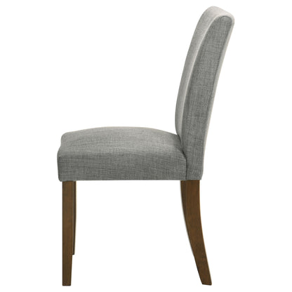 Frostine Upholstered Dining Side Chair Grey (Set of 2)