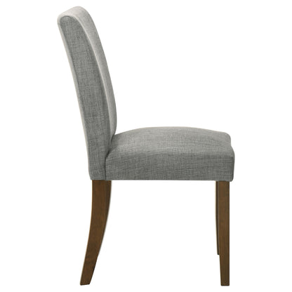 Frostine Upholstered Dining Side Chair Grey (Set of 2)