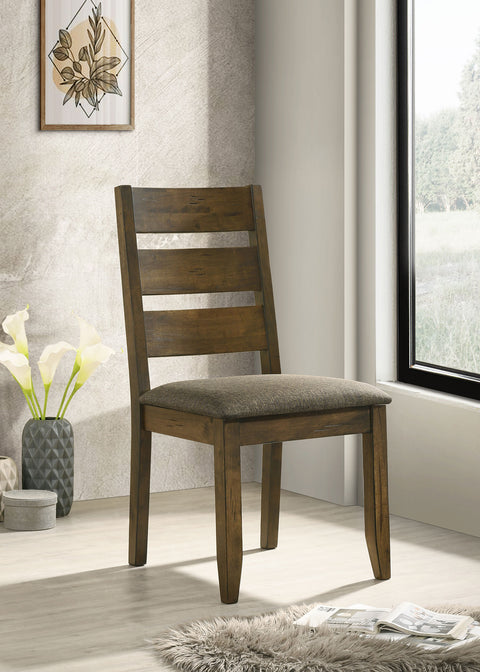 Julian Wood Dining Side Chair Knotty Nutmeg (Set of 2)Knotty Nutmeg