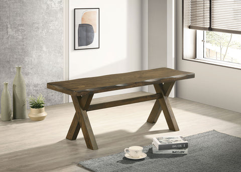 Julian Wood Dining Bench Knotty NutmegKnotty Nutmeg