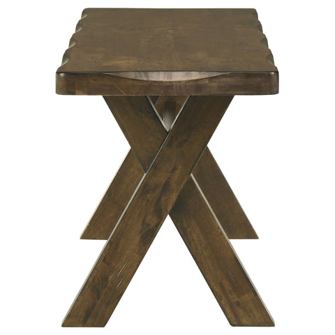 Julian Wood Dining Bench Knotty NutmegKnotty Nutmeg