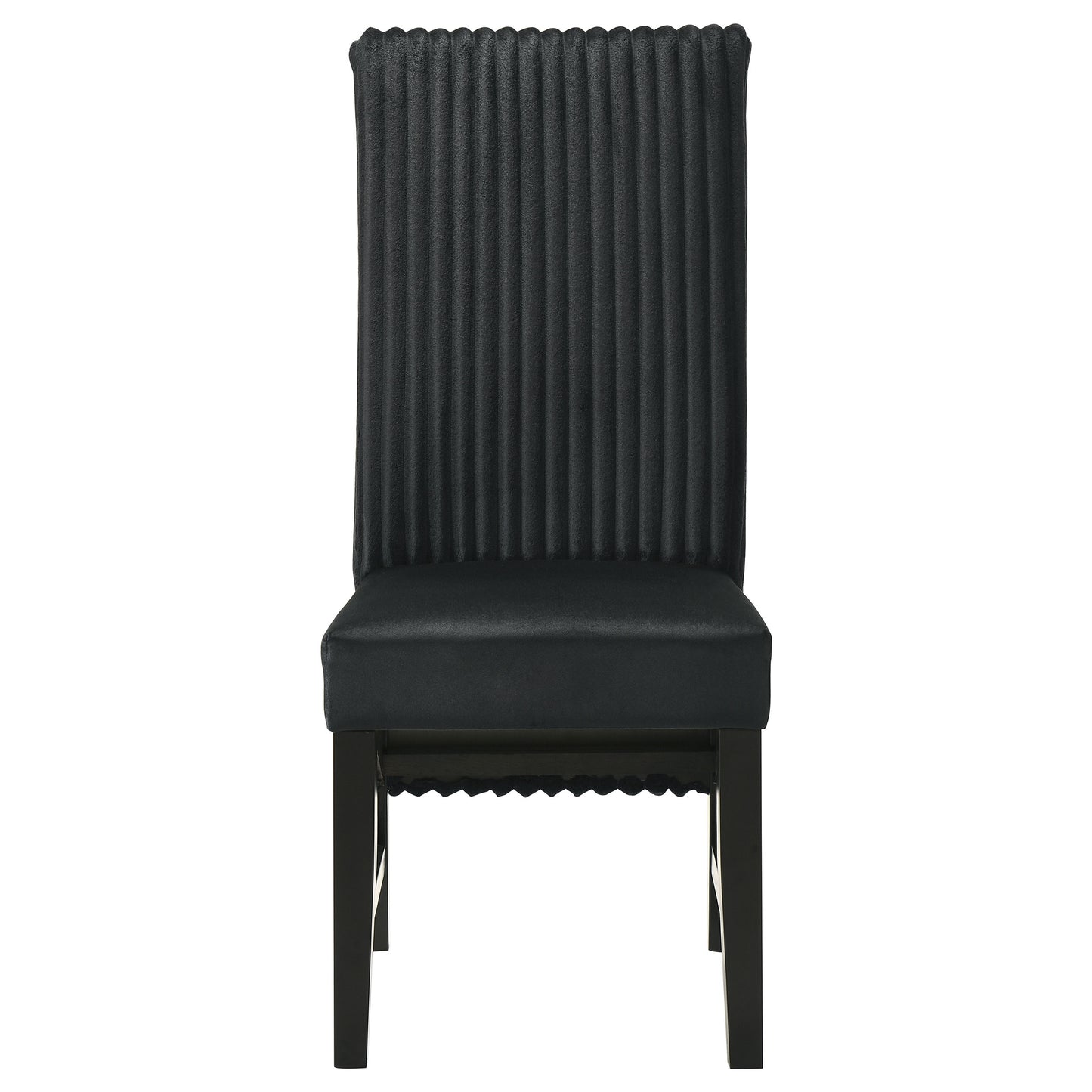 bruner upholstered dining side chair black (set of 2)black