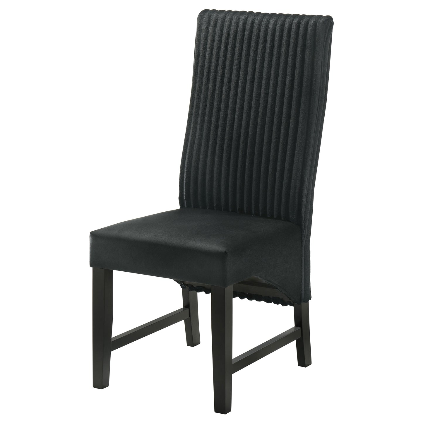 bruner upholstered dining side chair black (set of 2)black