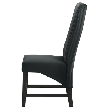 Bruner Upholstered Dining Side Chair Black (Set of 2)Black