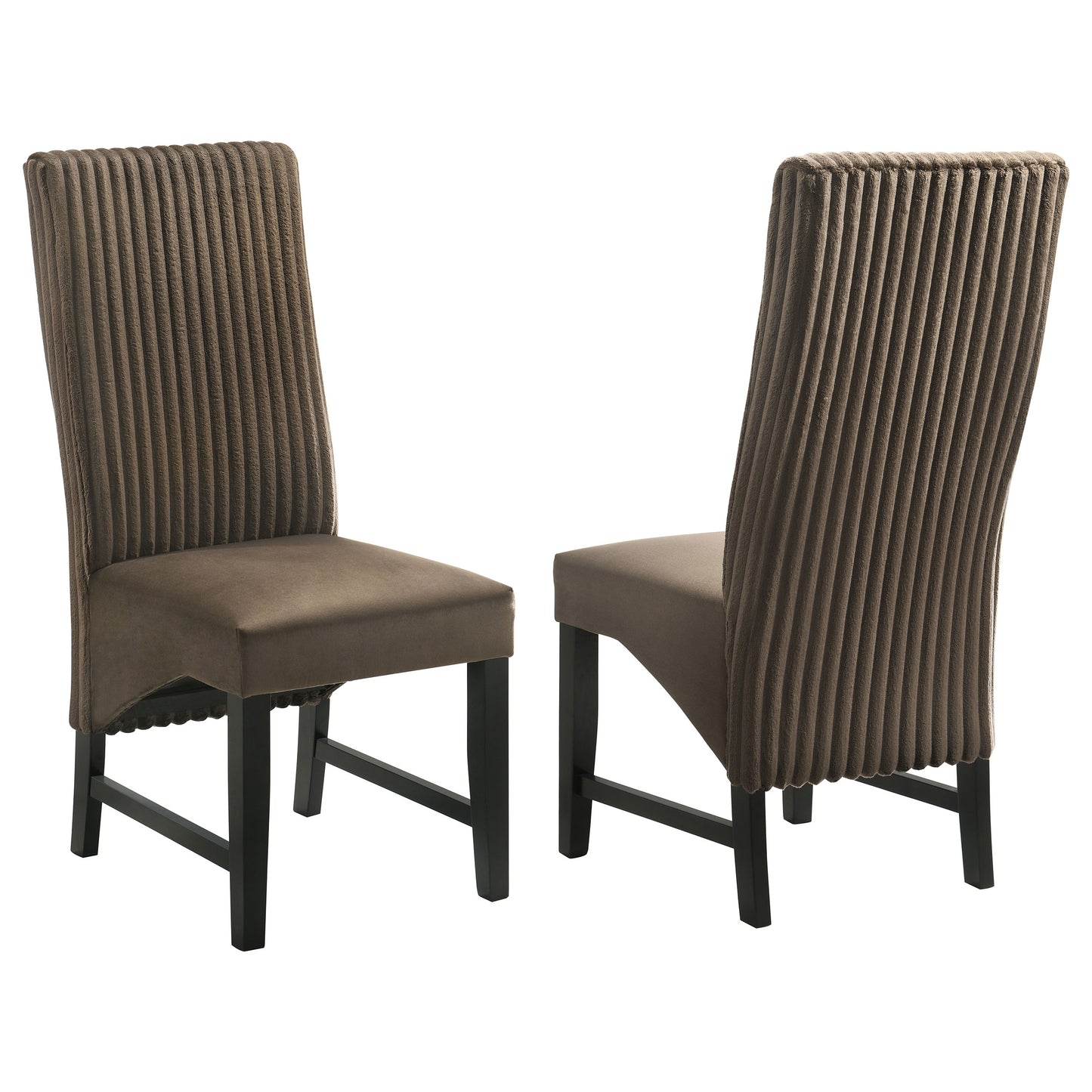 bruner upholstered dining side chair chocolate (set of 2)chocolate