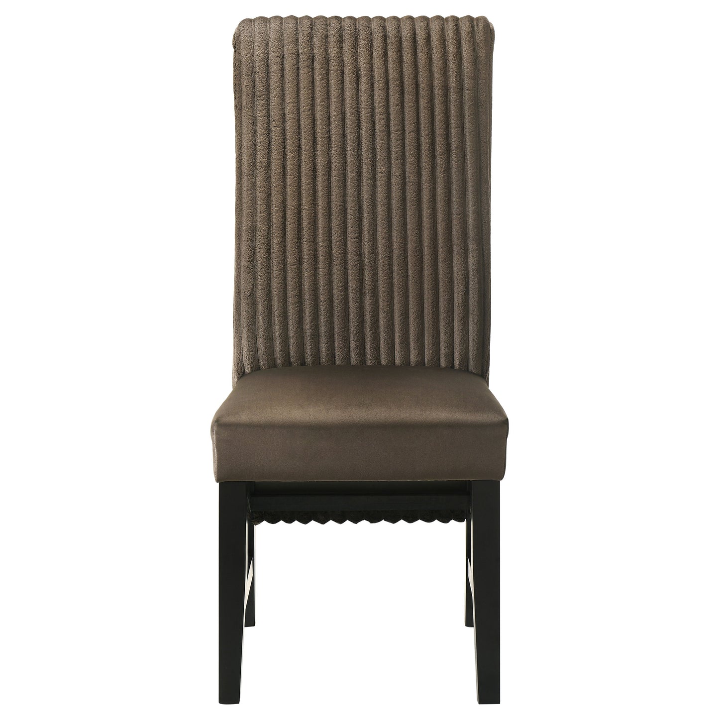 bruner upholstered dining side chair chocolate (set of 2)chocolate