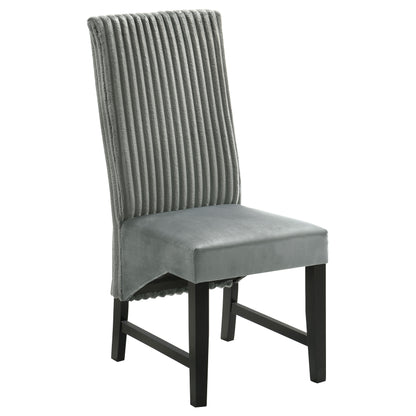 Bruner Upholstered Dining Side Chair Grey (Set of 2)Grey