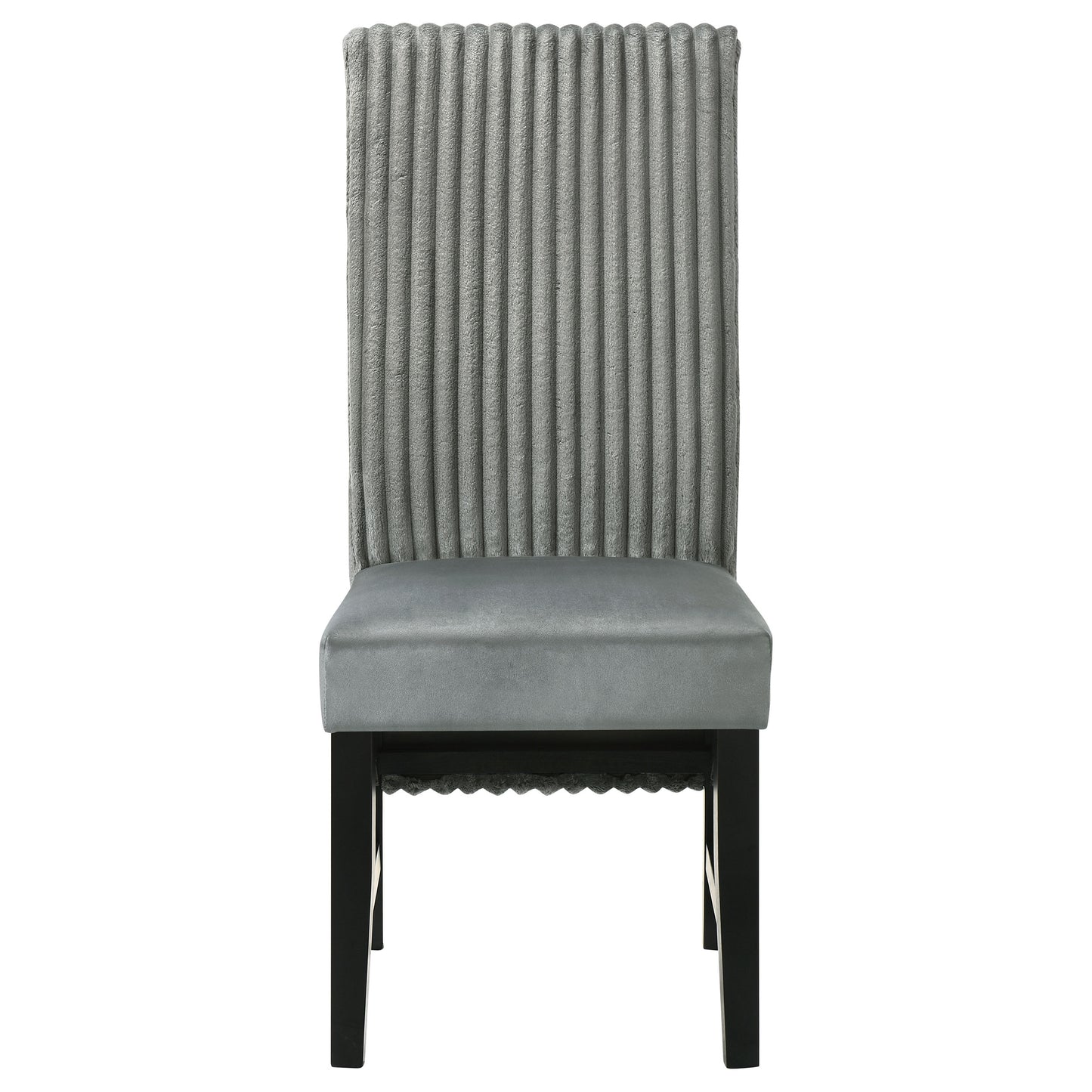 bruner upholstered dining side chair grey (set of 2)grey