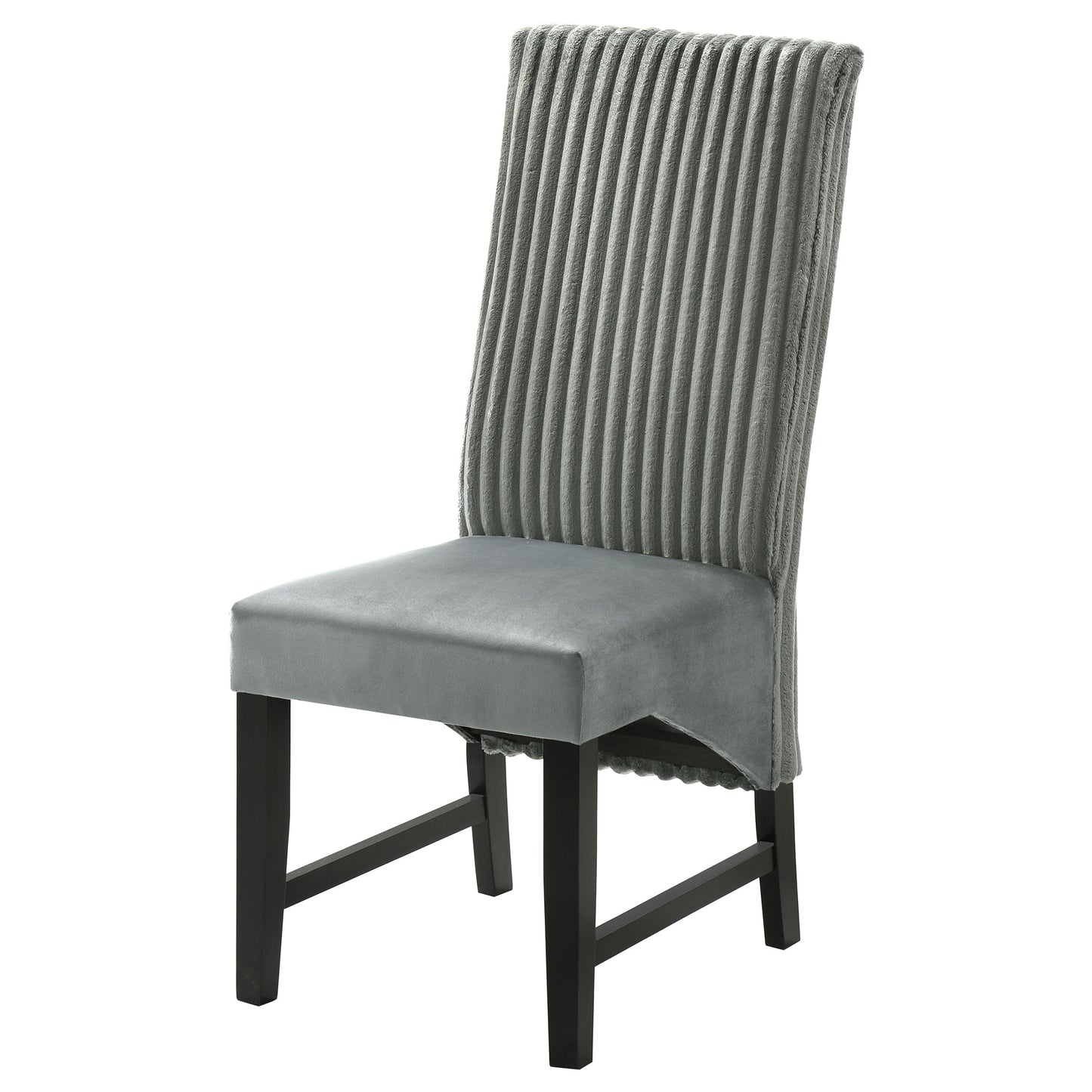 bruner upholstered dining side chair grey (set of 2)grey