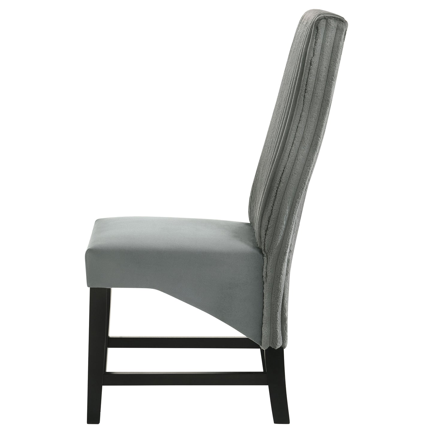 bruner upholstered dining side chair grey (set of 2)grey