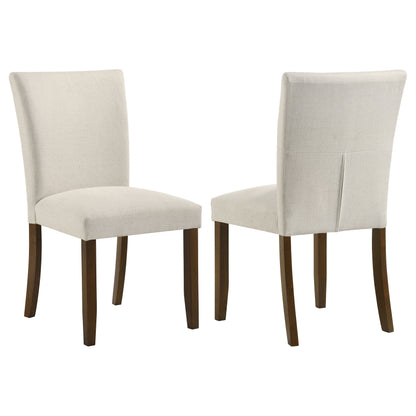 Bridle Upholstered Dining Side Chair Beige (Set of 2)