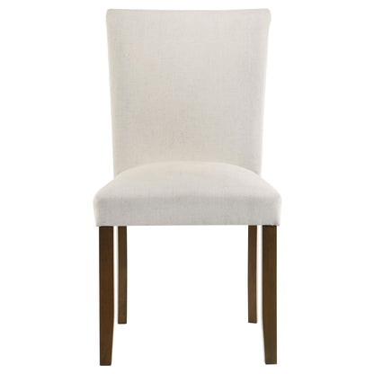Bridle Upholstered Dining Side Chair Beige (Set of 2)