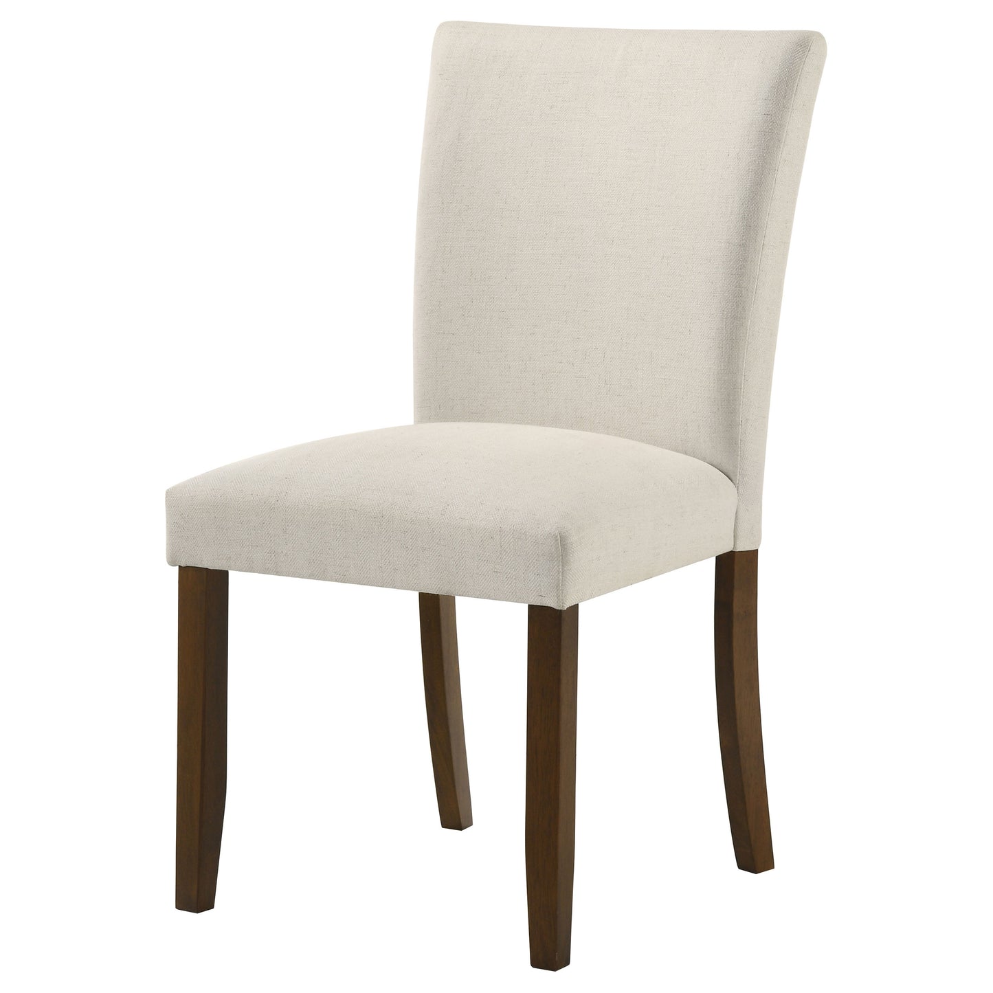 bridle upholstered dining side chair beige (set of 2)
