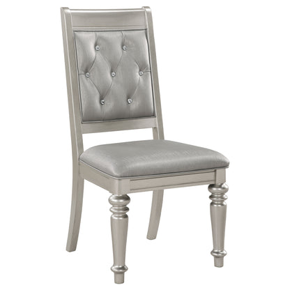 Tenya Game Dining Side Chair Metallic Platinum (Set of 2)Metallic Platinum