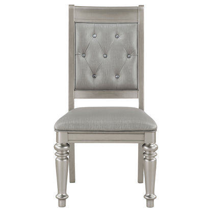 Tenya Game Dining Side Chair Metallic Platinum (Set of 2)Metallic Platinum