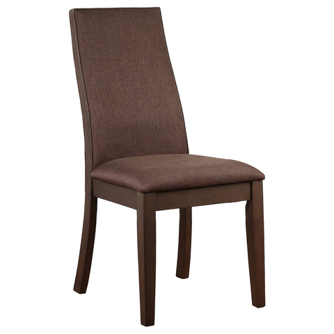 Visalia Creek Upholstered Dining Chair Chocolate (Set of 2)Chocolate