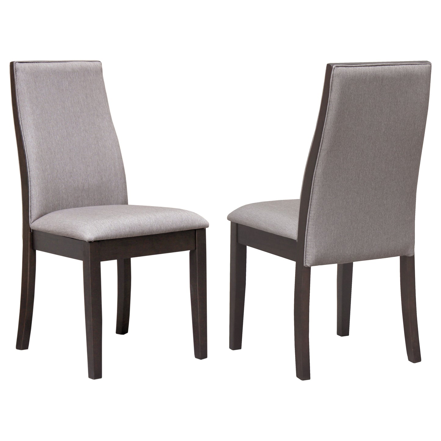 visalia creek upholstered dining chair taupe (set of 2)taupe