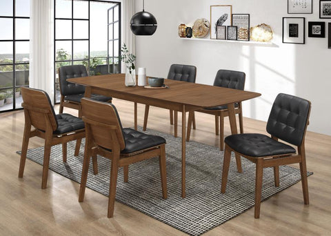 Colombe Rectangular 7-piece Dining Set Natural Walnut