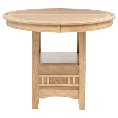 Parkes Oval 60-inch Counter Height Extension Dining Table Light Oak