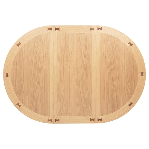 Parkes Oval 60-inch Counter Height Extension Dining Table Light Oak