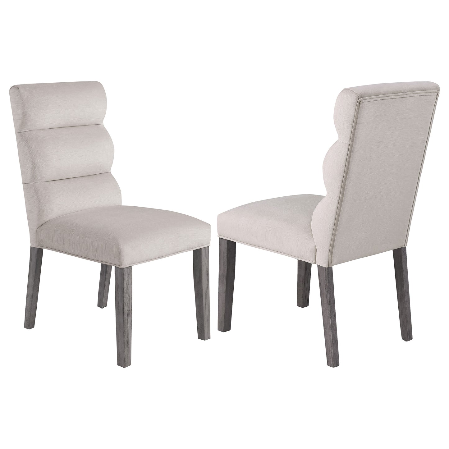 achelle velvet upholstered dining side chair stone (set of 2)stone