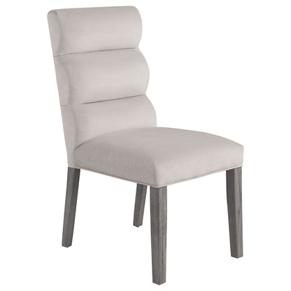 Claude Velvet Upholstered Dining Side Chair Stone (Set of 2)