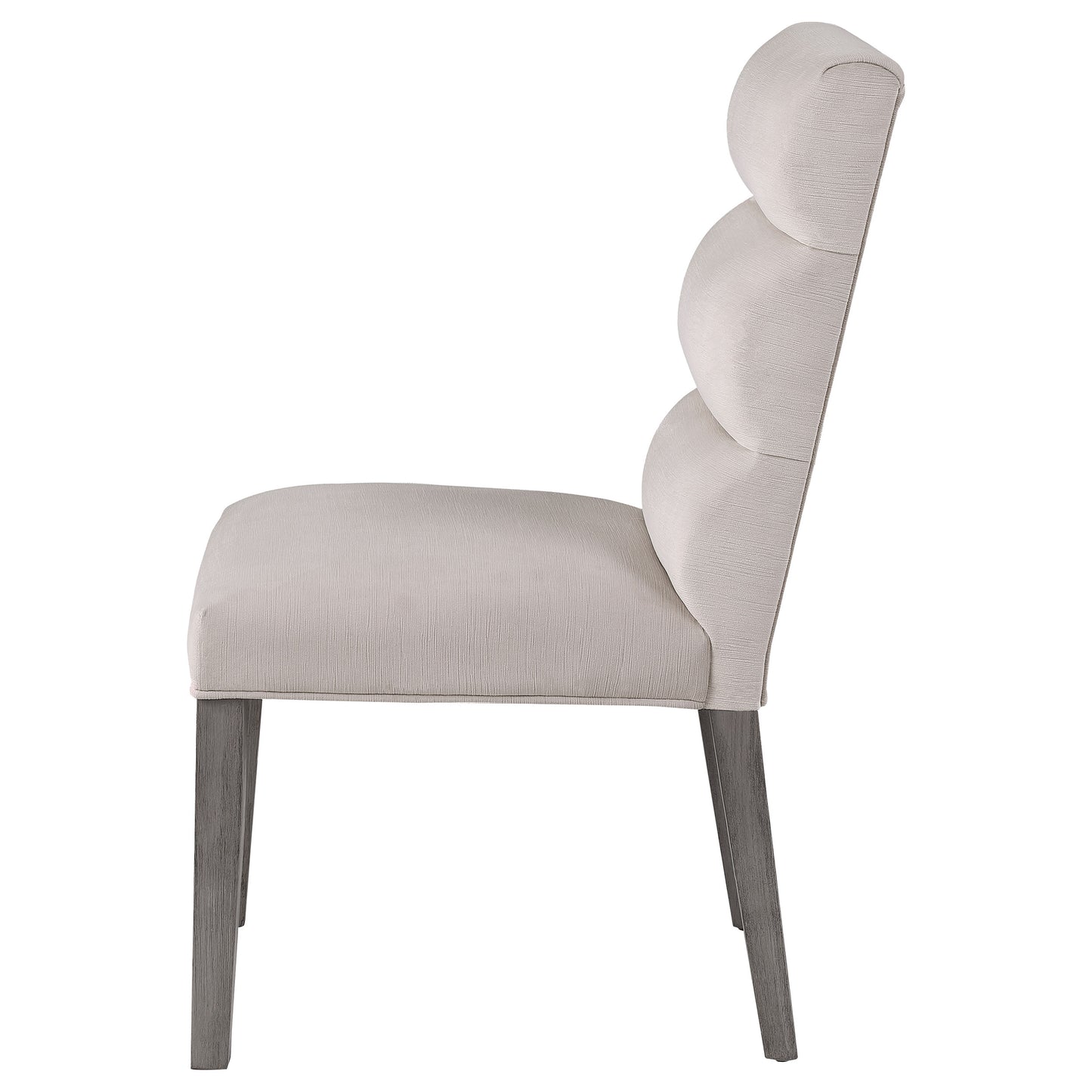 claude velvet upholstered dining side chair stone (set of 2)