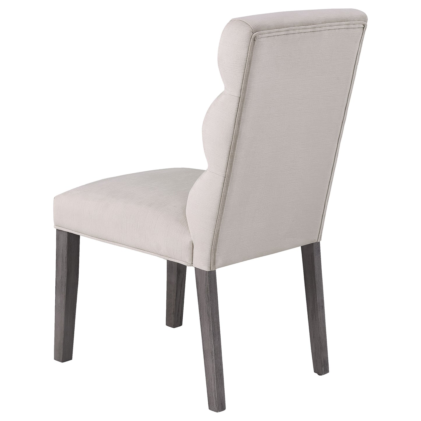 claude velvet upholstered dining side chair stone (set of 2)