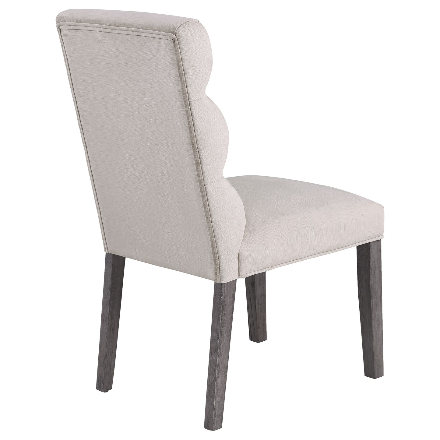 claude velvet upholstered dining side chair stone (set of 2)