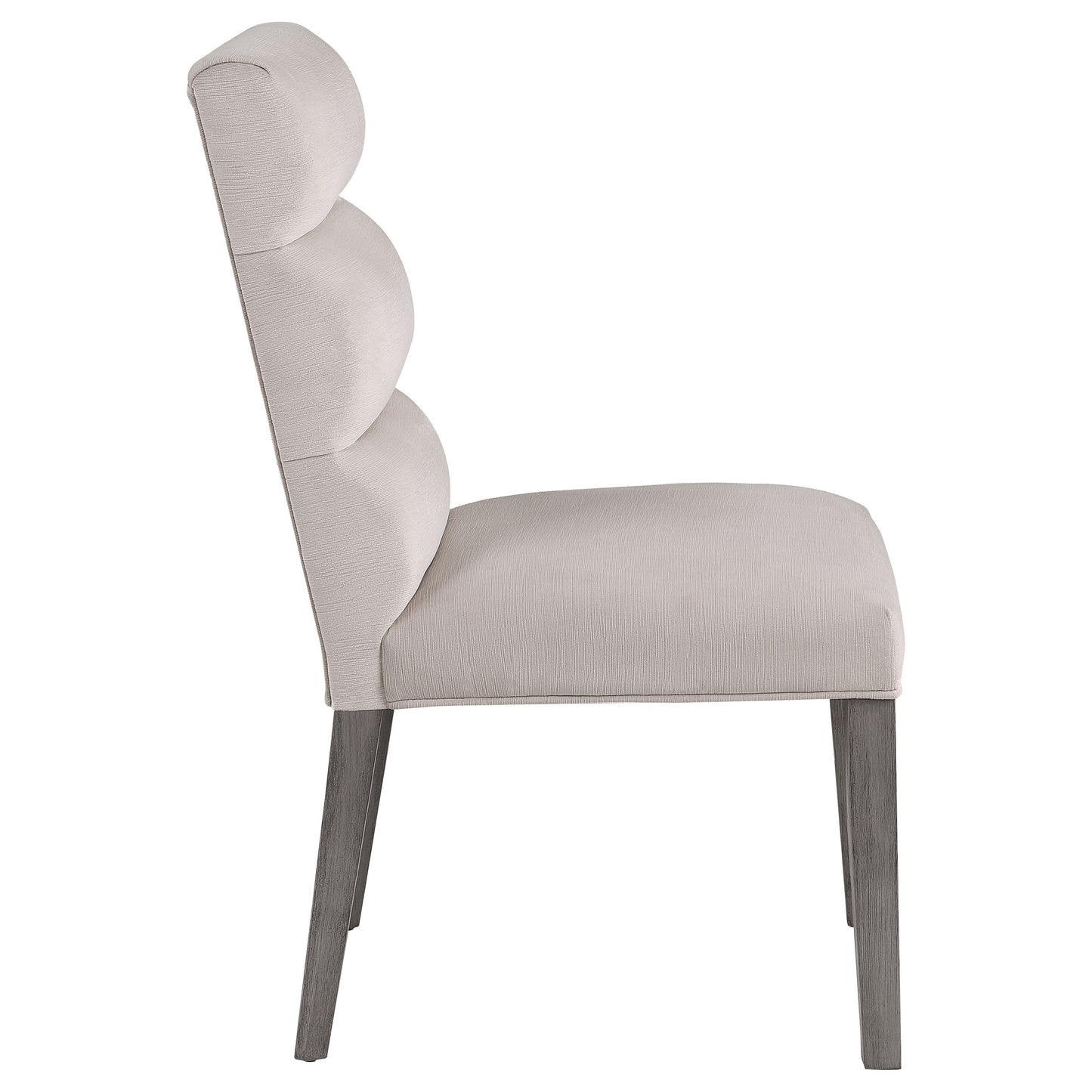 claude velvet upholstered dining side chair stone (set of 2)