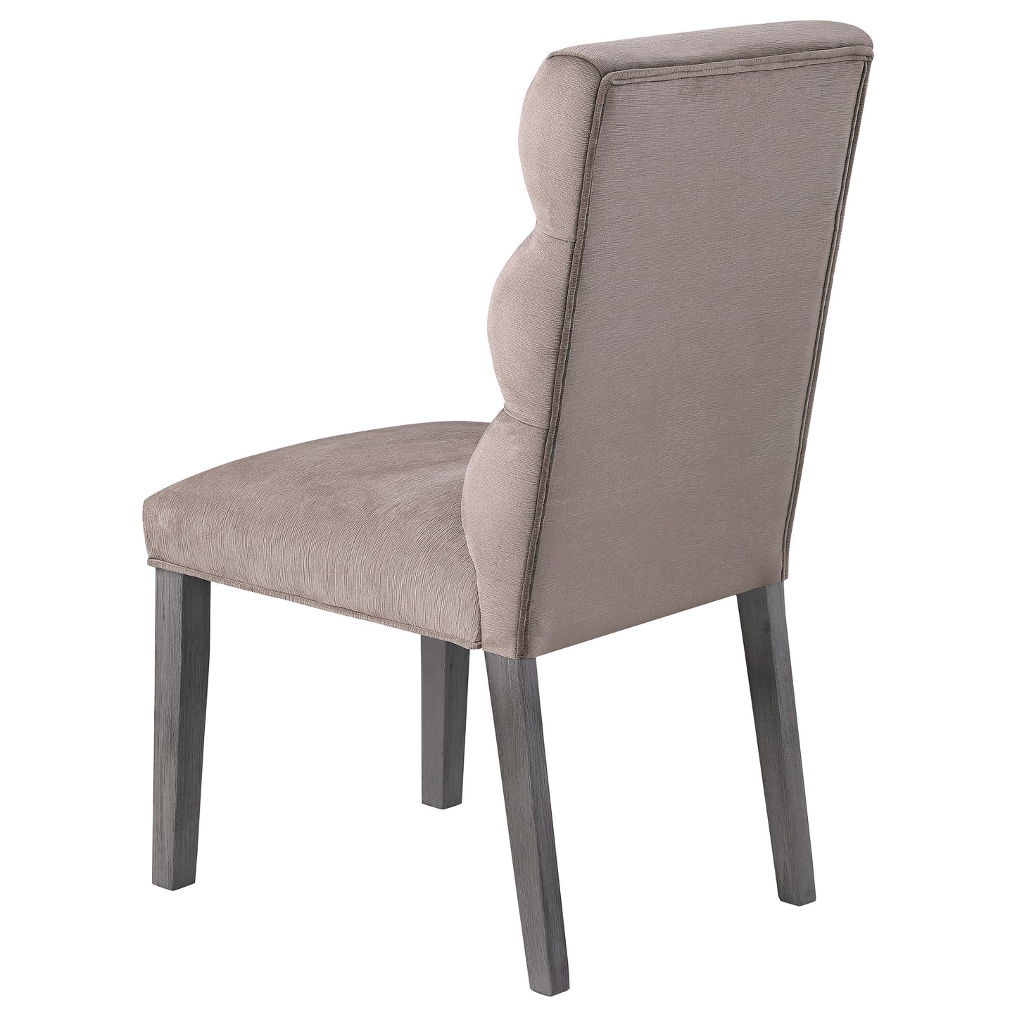 claude velvet upholstered dining side chair ash (set of 2)